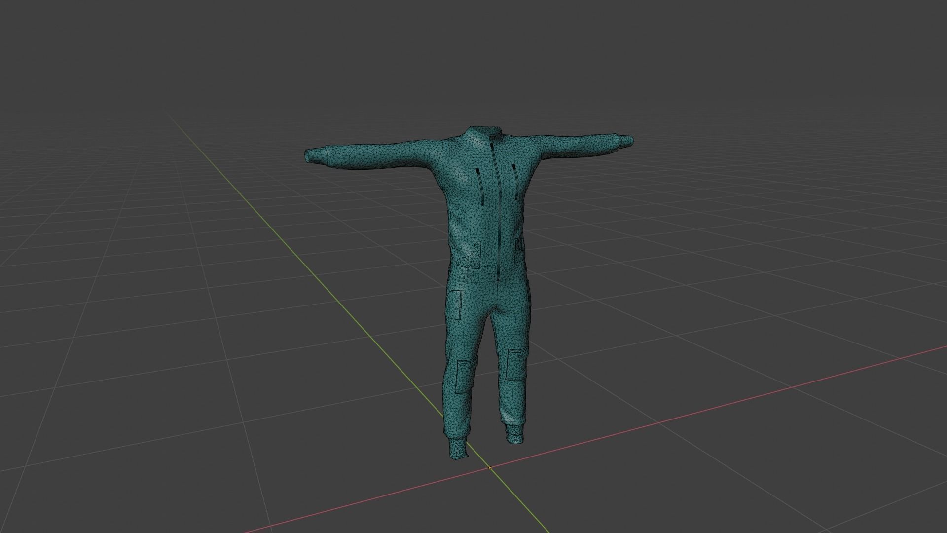 Man Clothing Low-poly 3D model_6