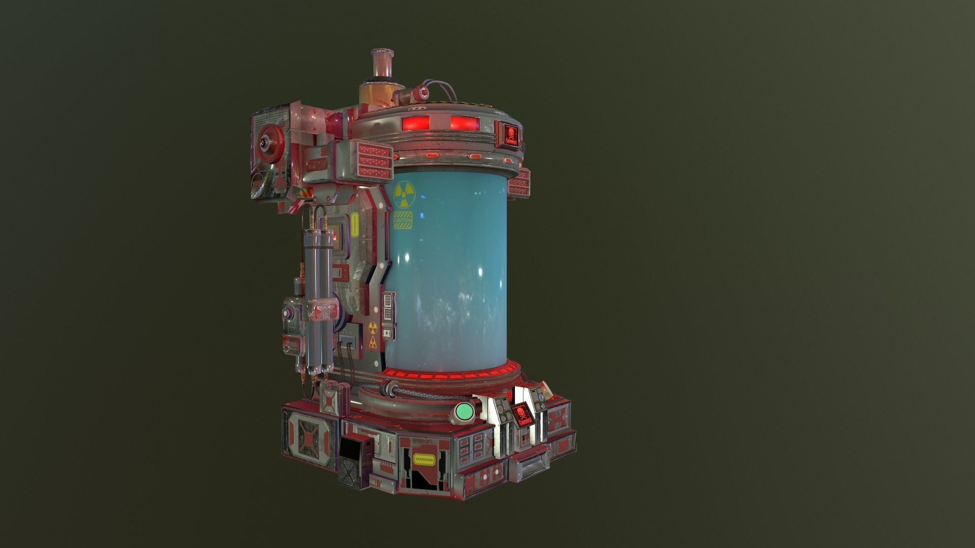 Lab capsule EDITED Low-poly 3D model Low-poly 3D model_6