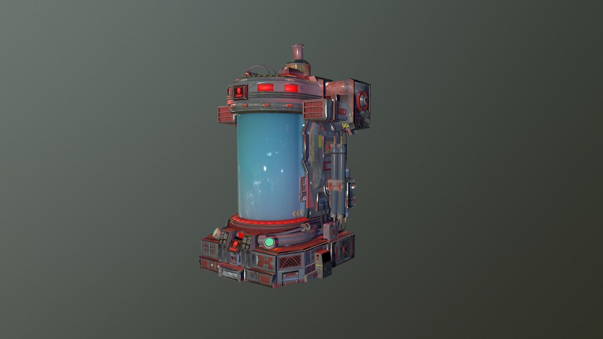 Lab capsule EDITED Low-poly 3D model Low-poly 3D model_7