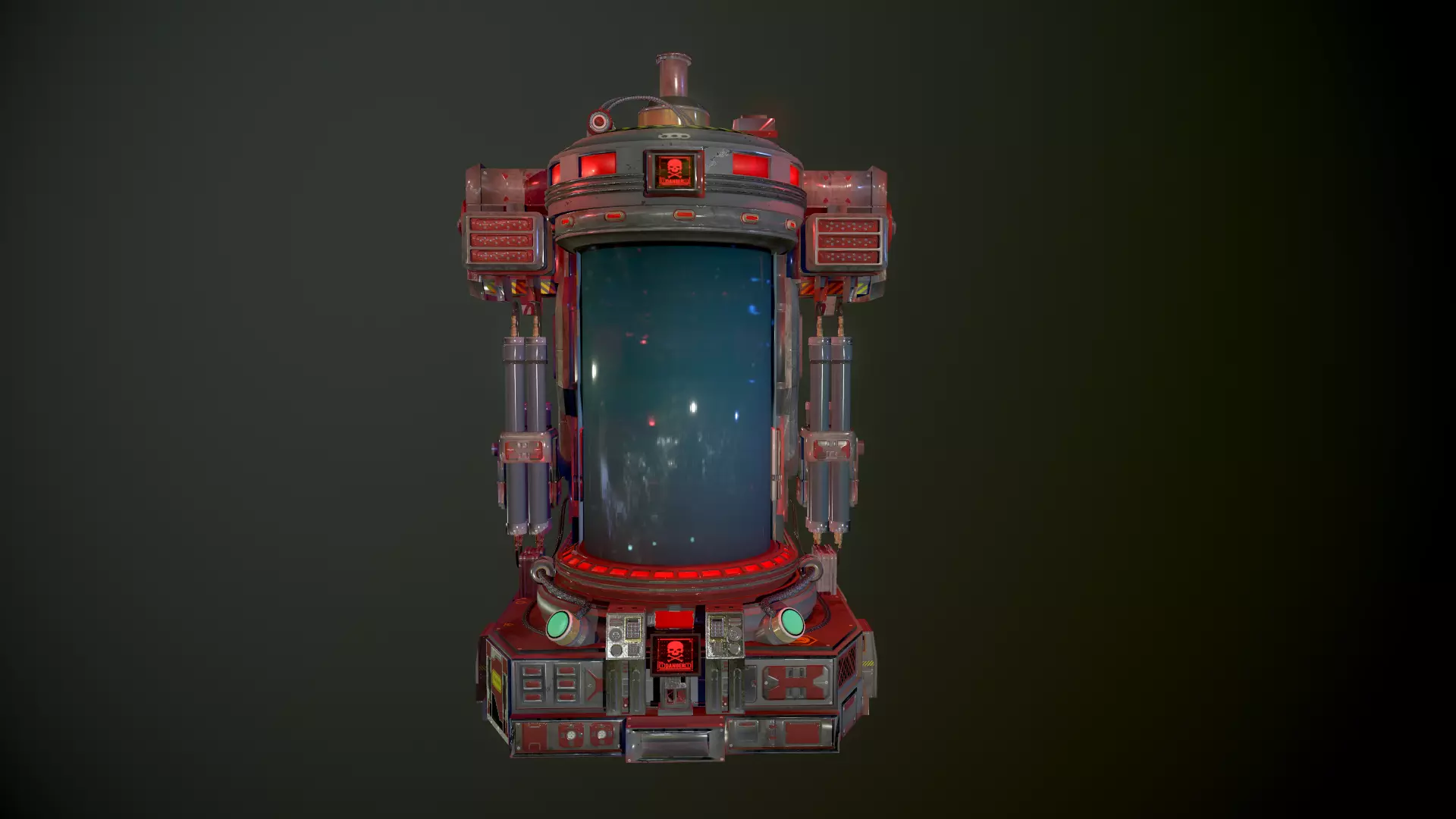 Lab capsule EDITED Low-poly 3D model Low-poly 3D model_0