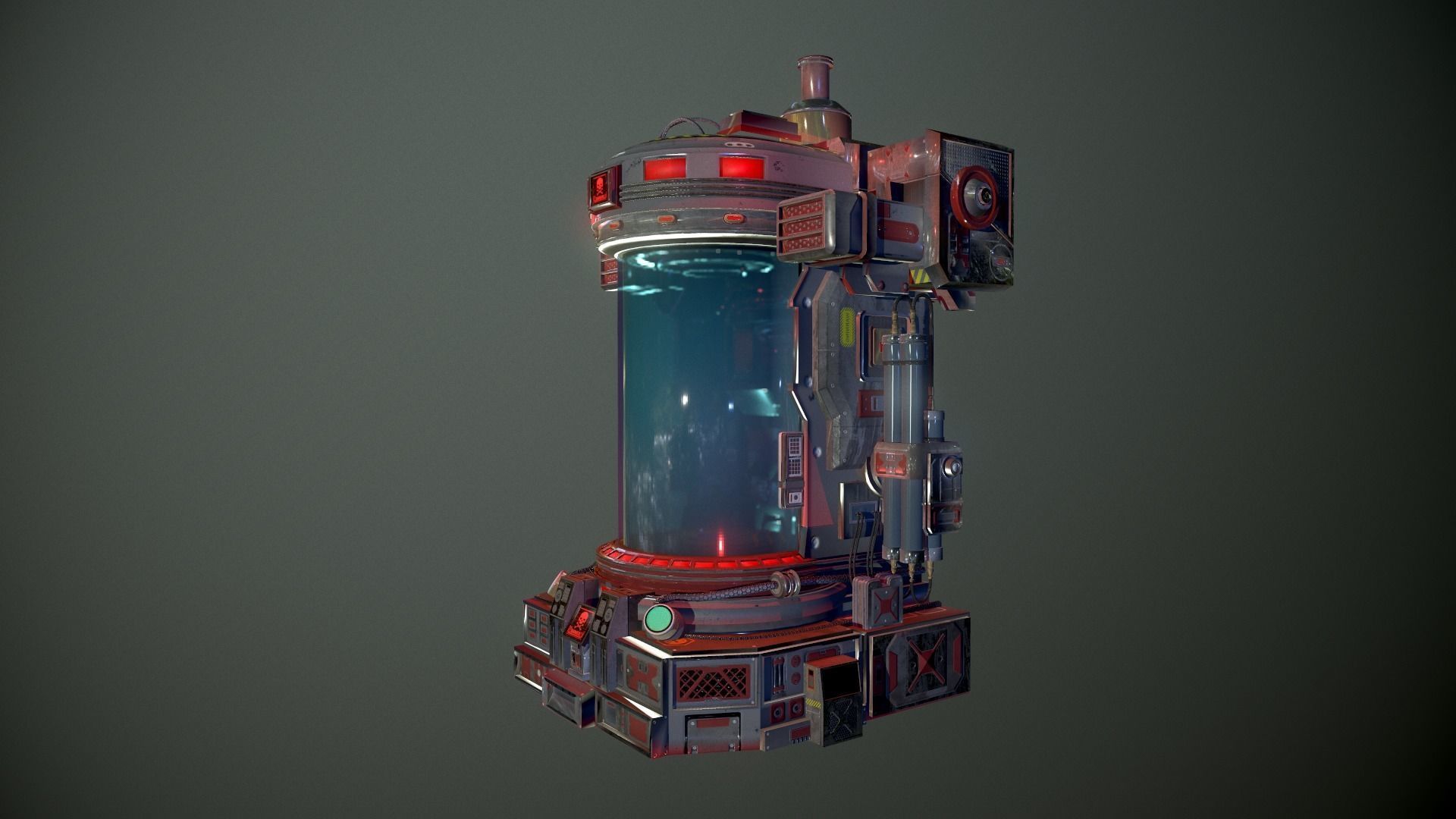 Lab capsule EDITED Low-poly 3D model Low-poly 3D model_8