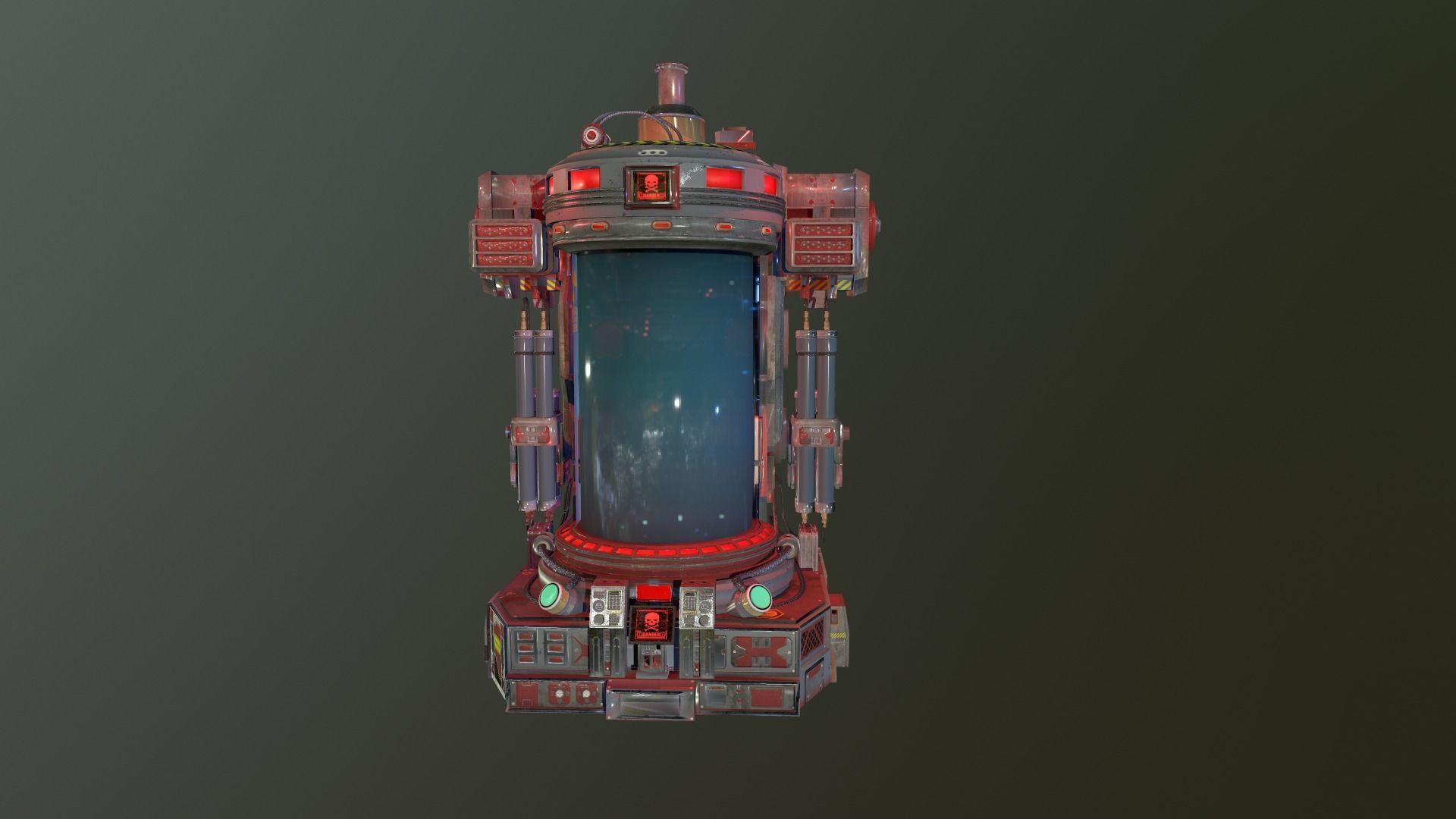 Lab capsule EDITED Low-poly 3D model Low-poly 3D model_9