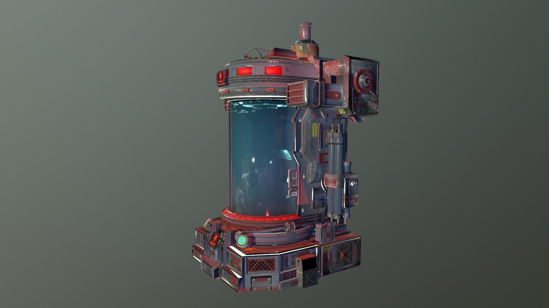 Lab capsule EDITED Low-poly 3D model Low-poly 3D model_3