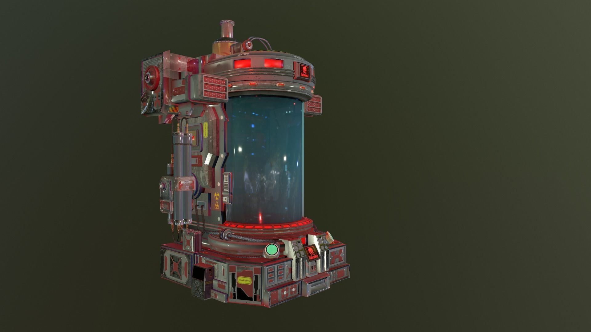 Lab capsule EDITED Low-poly 3D model Low-poly 3D model_2