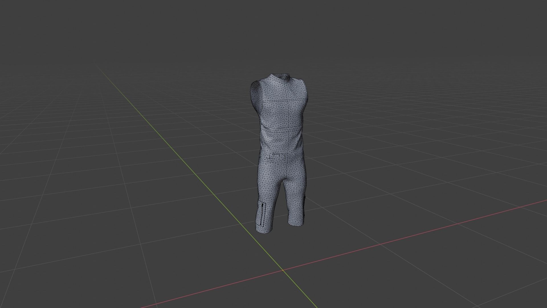 Man Clothing Low-poly 3D model_6