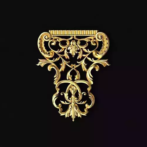 Central decor ornament for furniture