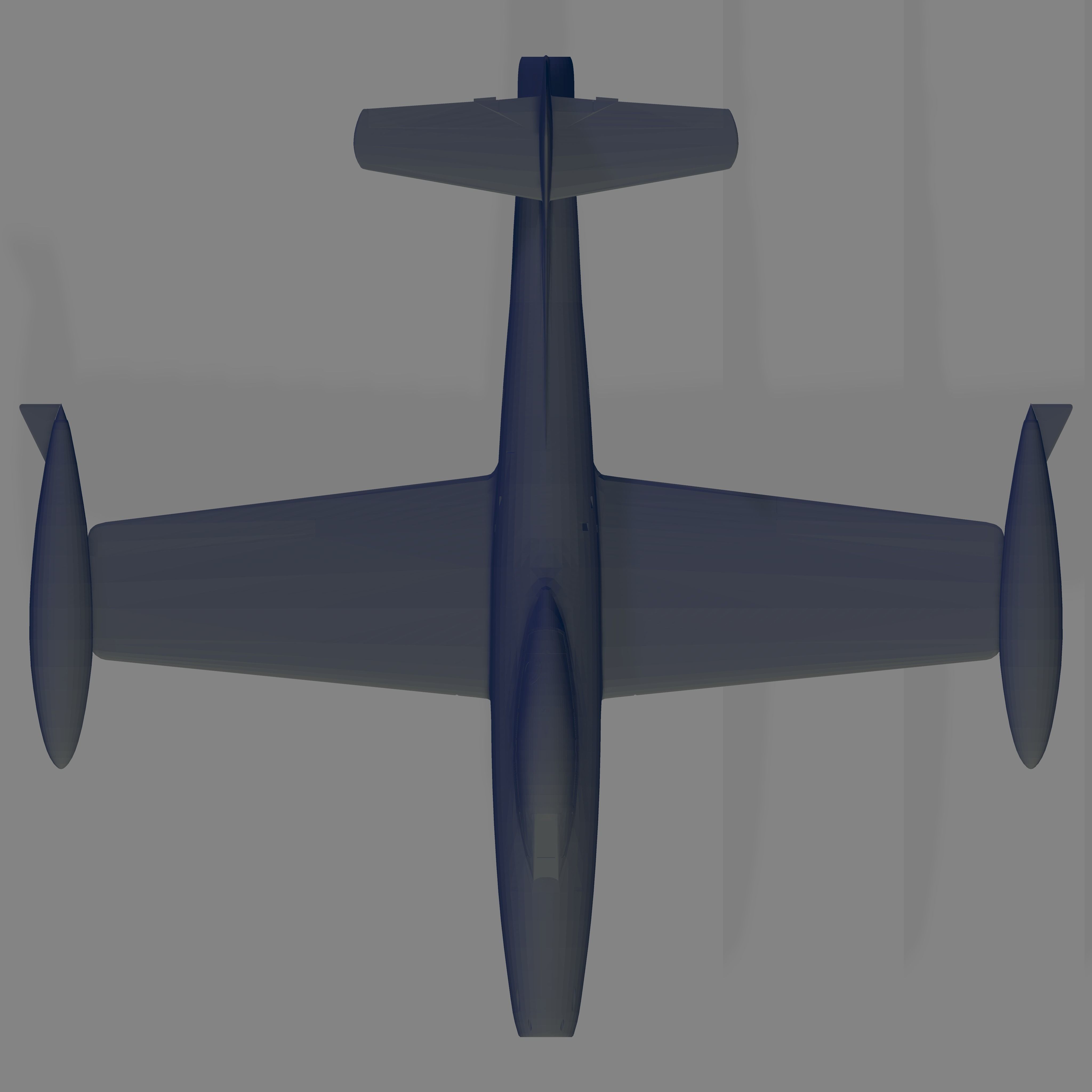 F-84G-21-RE Thunderjet 3D model_5