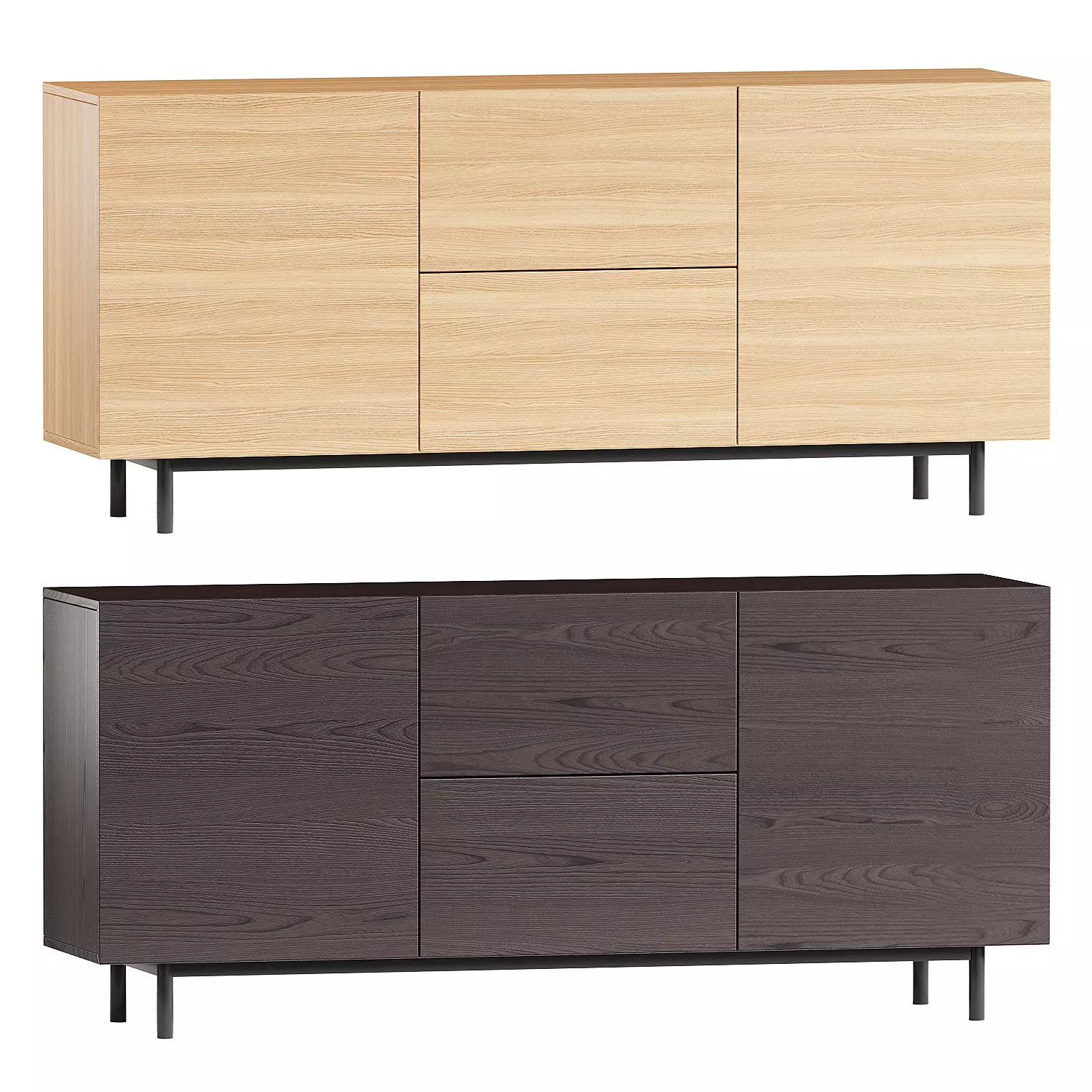 Ethnicraft Blackbird Sideboard 3D model