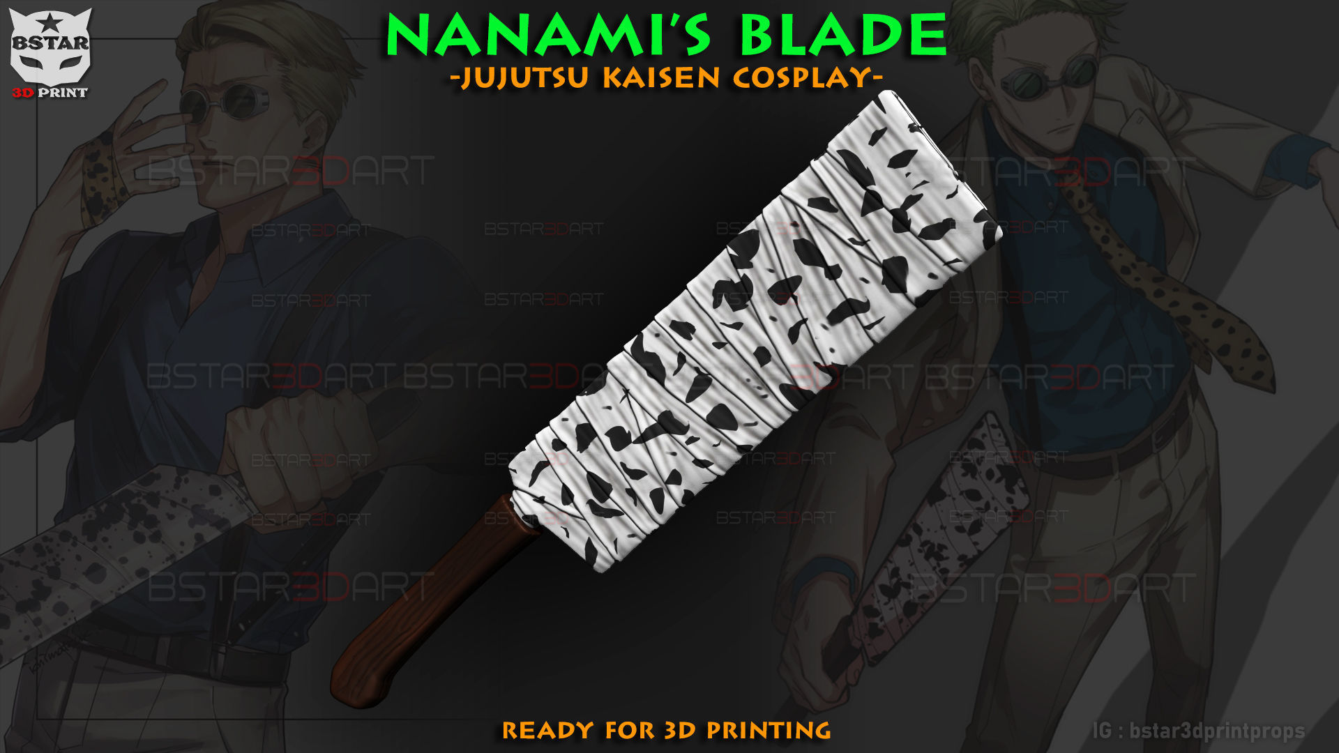 Nanami Blade Weapon - Jujutsu Kaisen Cosplay 3D print model_1