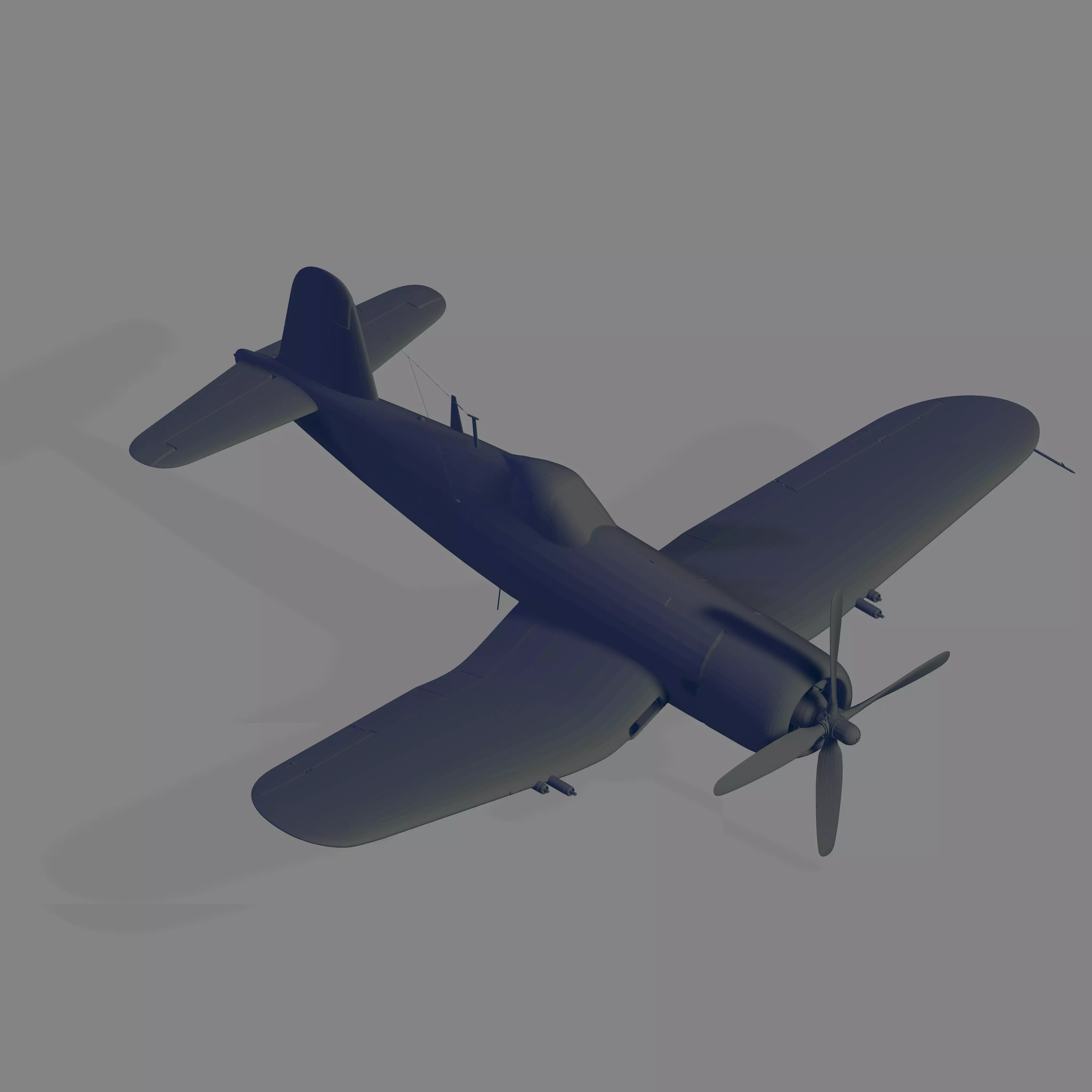 AU-1 Corsair 3D model_0