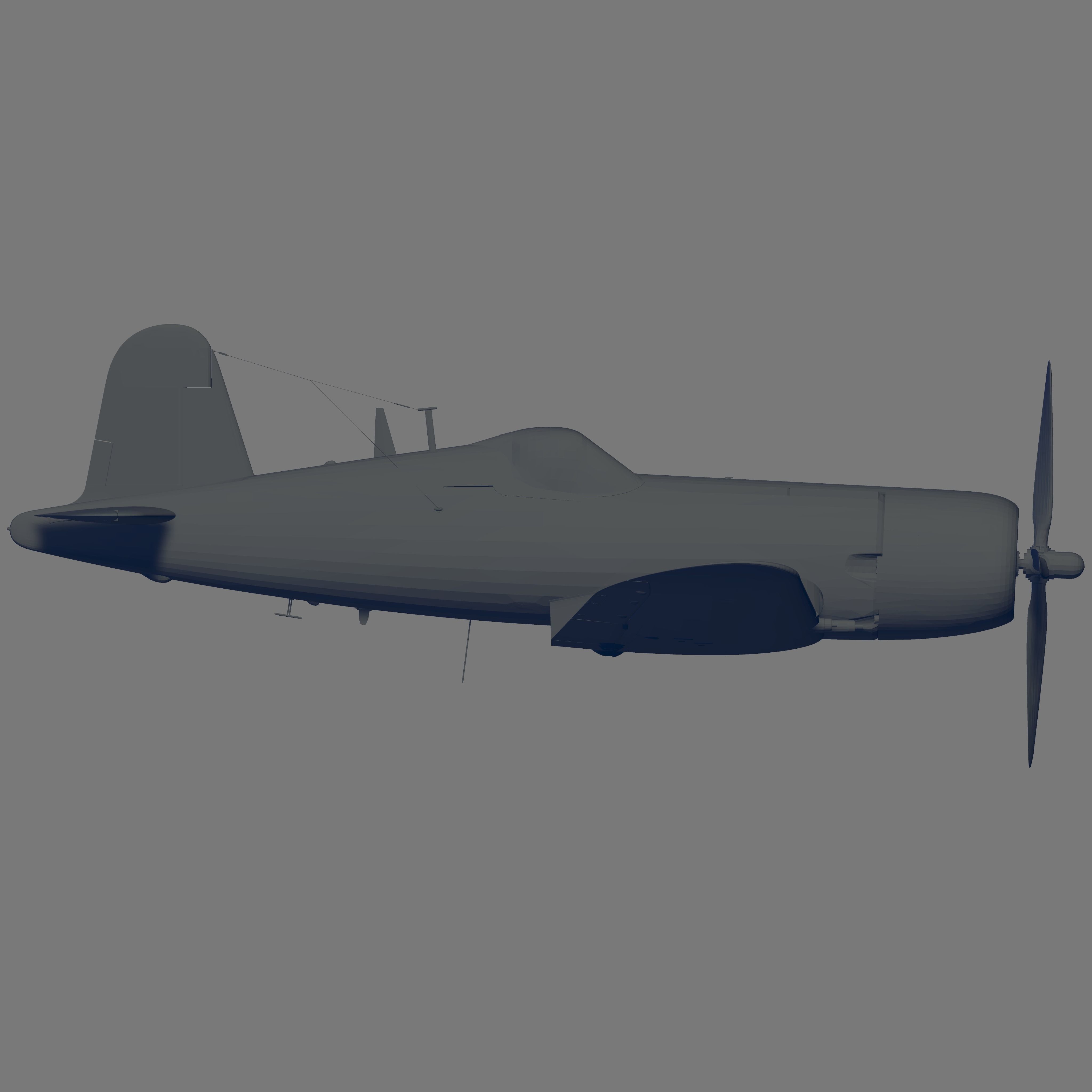 AU-1 Corsair 3D model_3