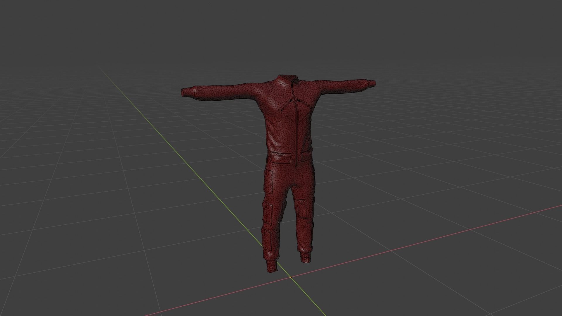 Man Outfit Low-poly 3D model_6