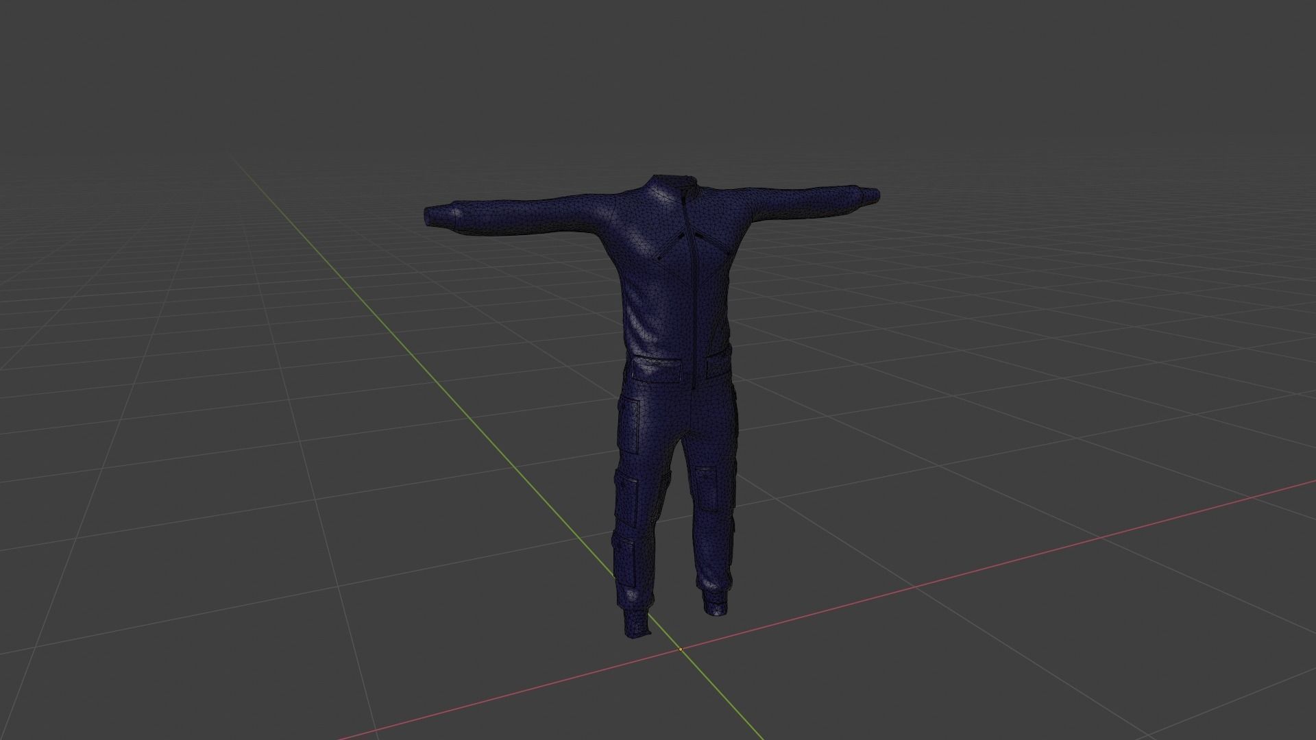 Man Outfit Low-poly 3D model_6
