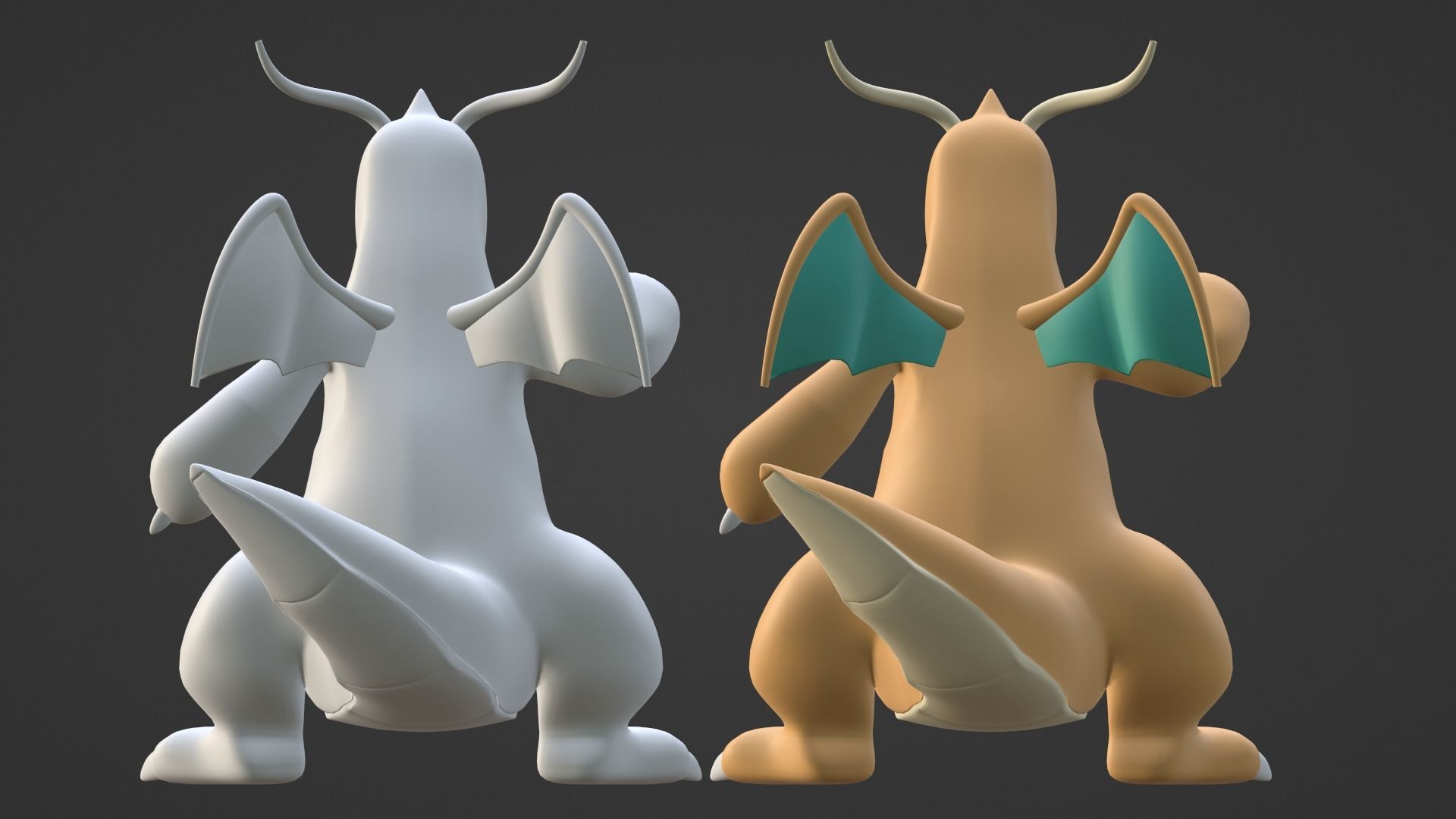 Dragonite - Pokemon 3D model_15