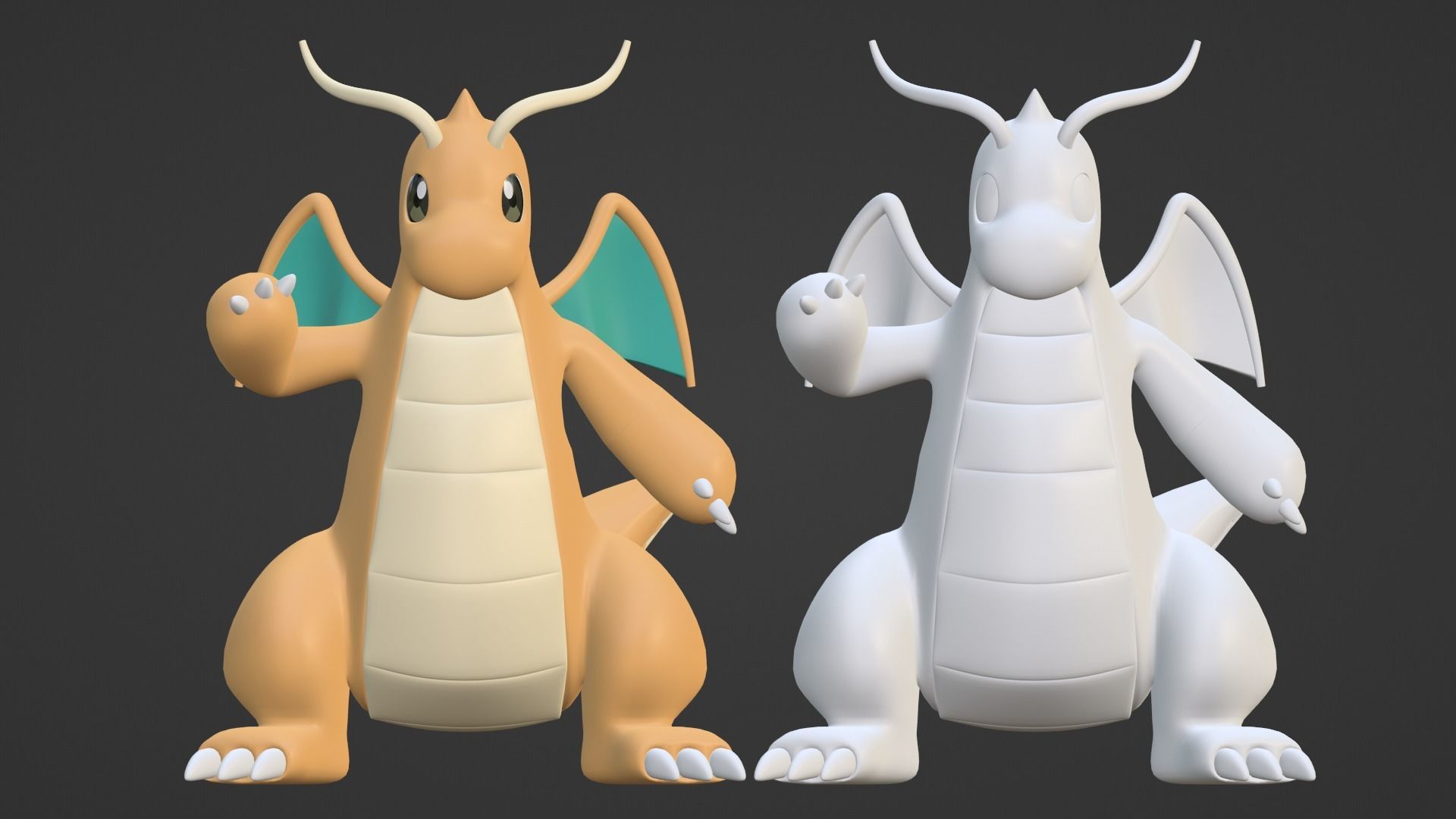 Dragonite - Pokemon 3D model_14