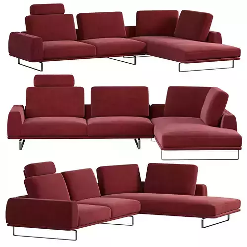 Tempo sectional sofa by Natuzzi