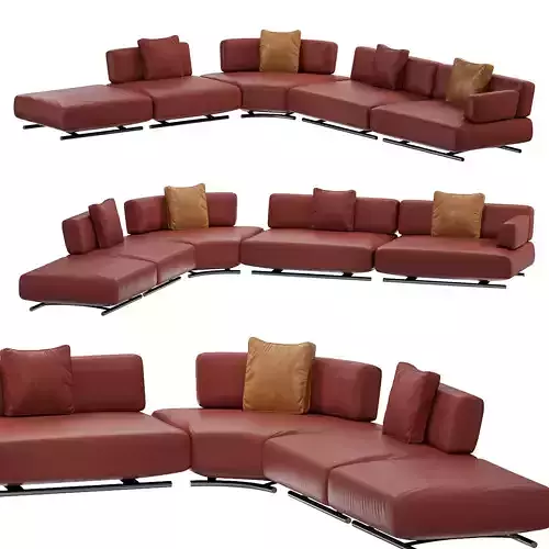 Cava Two Seaters Sofa by Mauro Lipparini