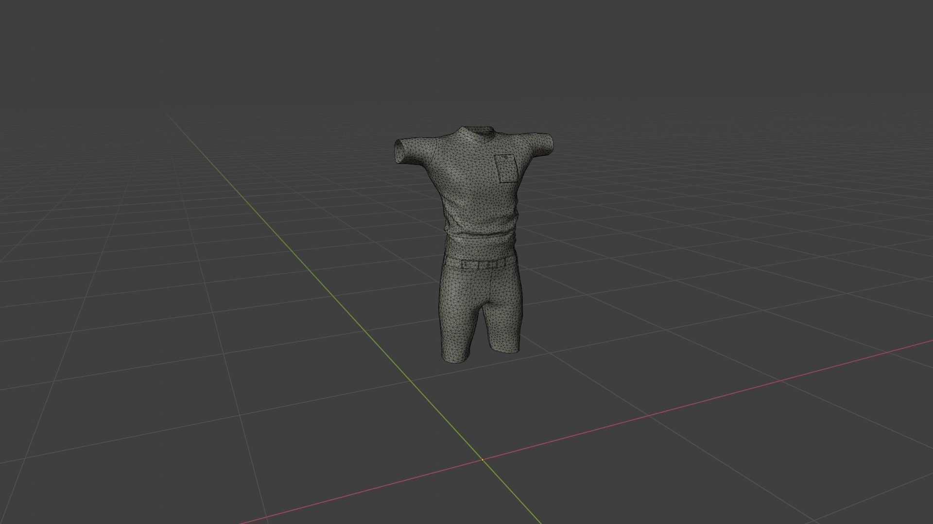 Man Outfit Low-poly 3D model_6