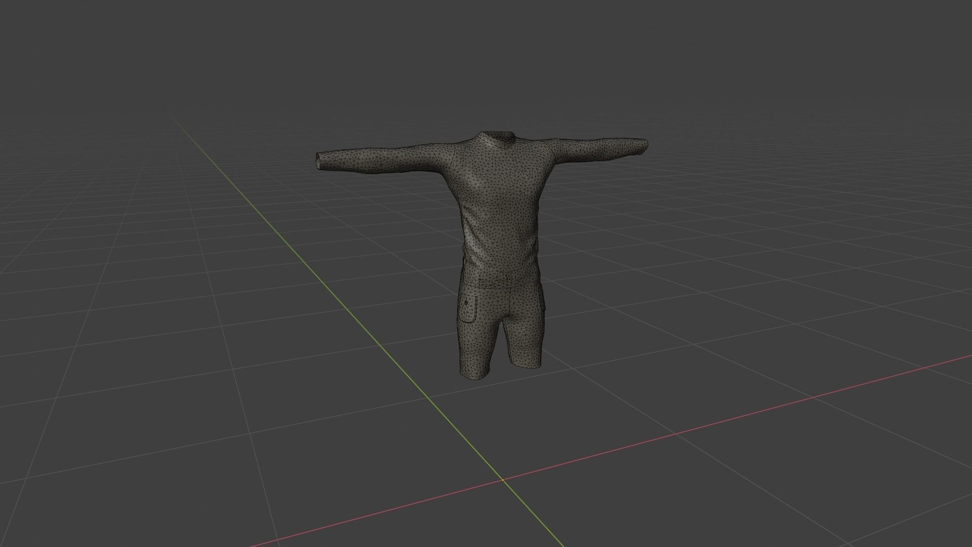 Man Outfit Low-poly 3D model_6