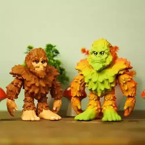 PRINT-IN-PLACE CUTE BIGFOOT ARTICULATED