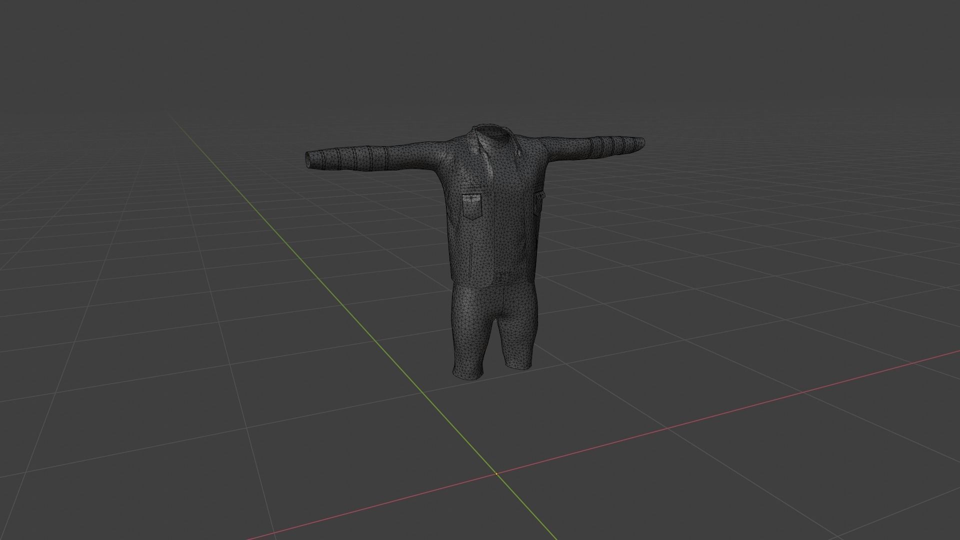 Man Outfit Low-poly 3D model_6