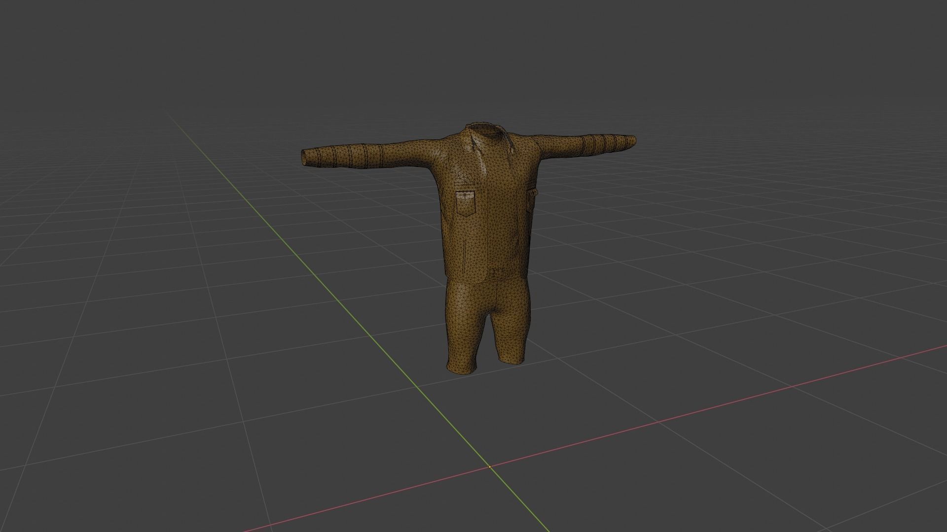 Man Outfit Low-poly 3D model_6