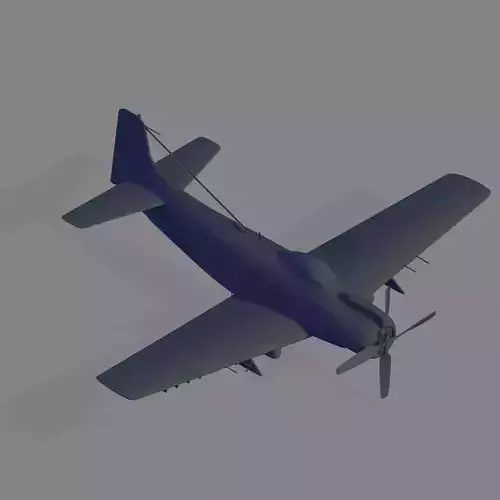 A-1H Skyraider 3D model