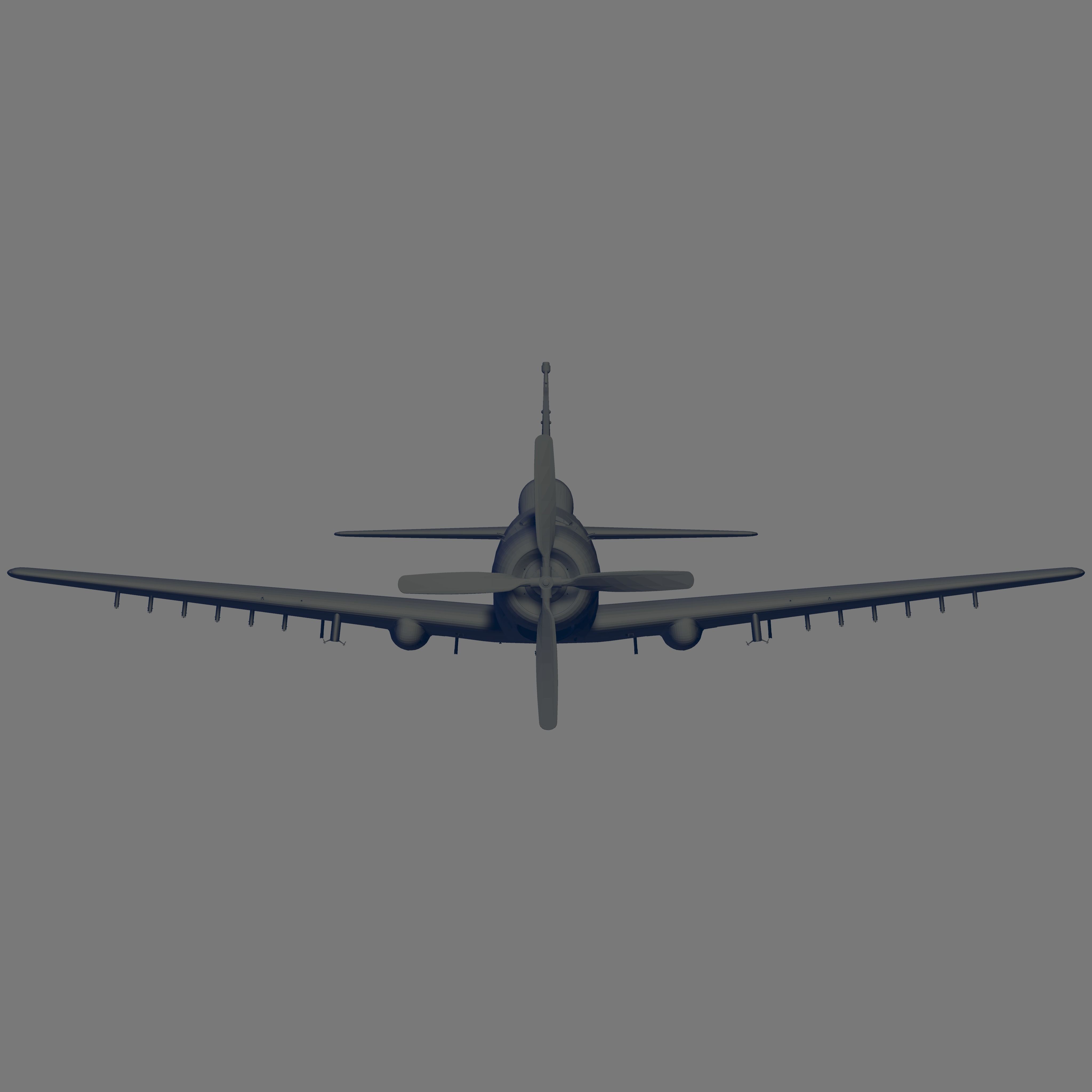 A-1H Skyraider 3D model_2