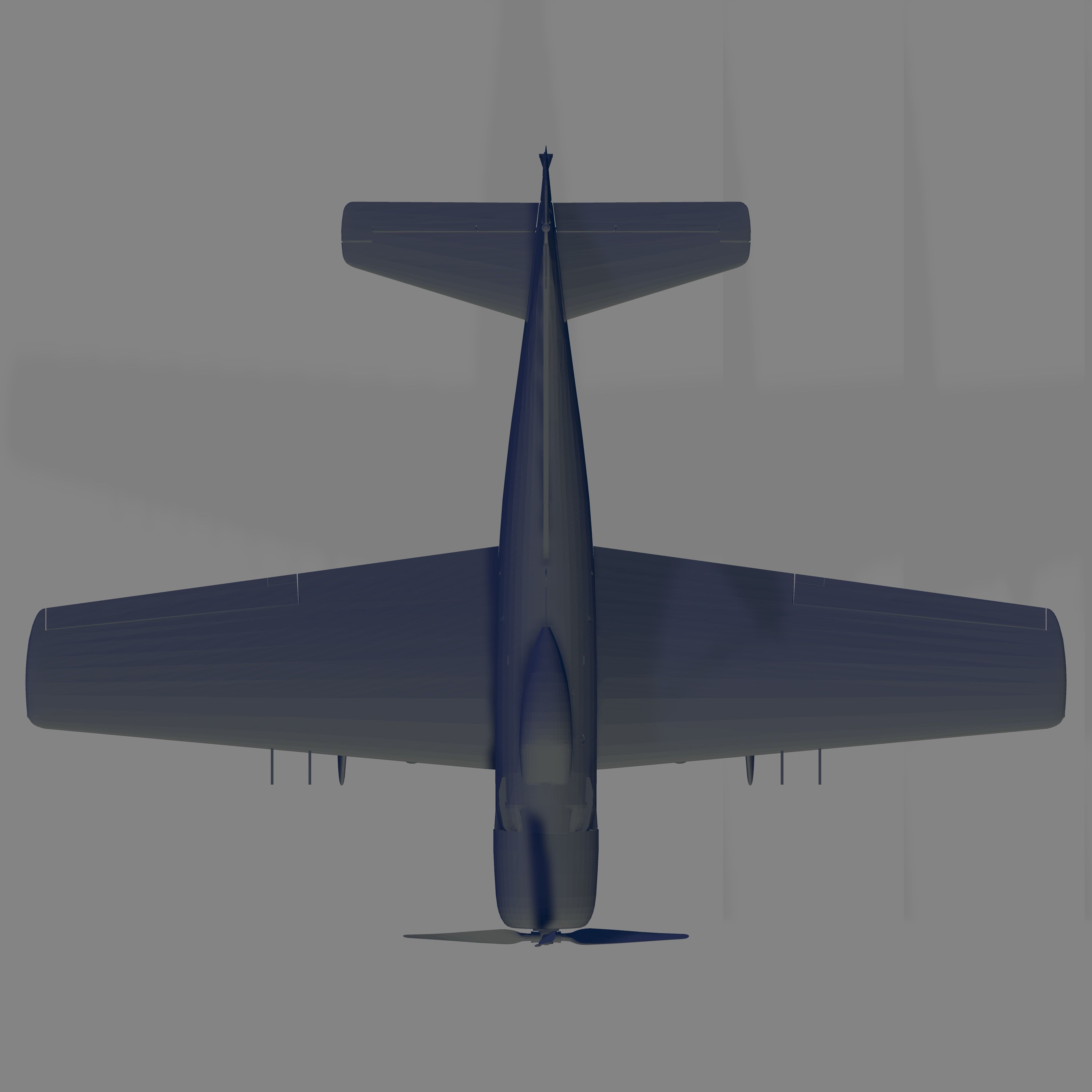 A-1H Skyraider 3D model_5