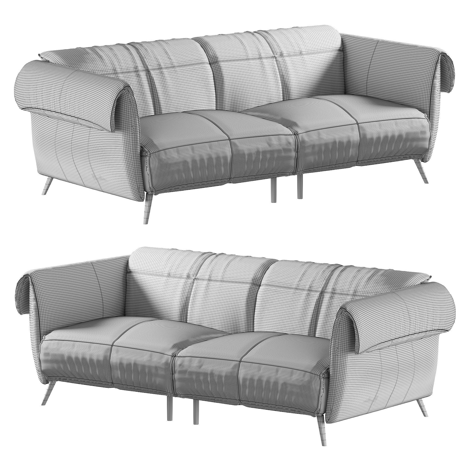 Seagull Sofa by Natuzzi 3D model_4