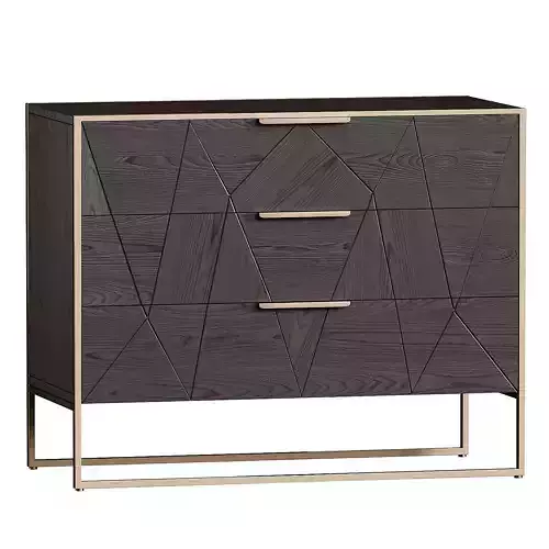 Harry Brown and Gold Chest of Drawers