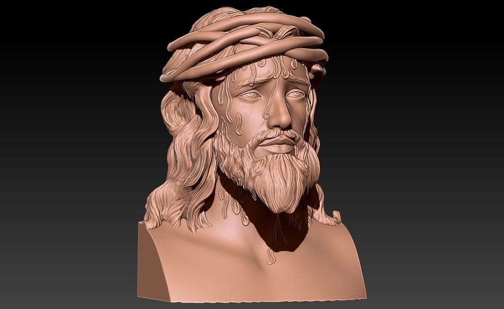 jesus Pendant 3D print model_7