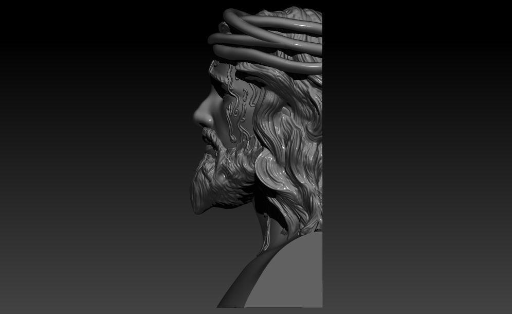 jesus Pendant 3D print model_5