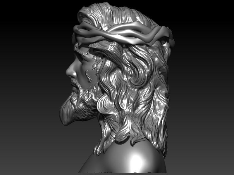 jesus Pendant 3D print model_1