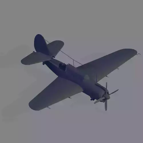 SB2C-4 Helldiver 3D model