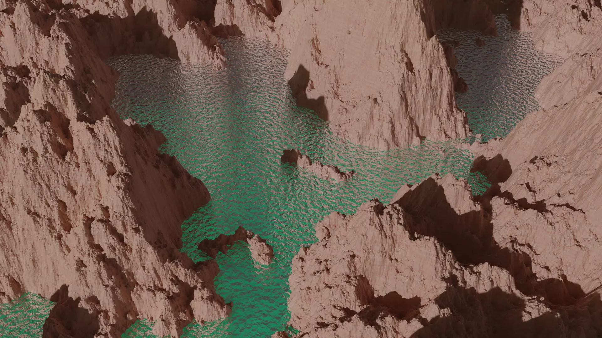 Diving into the World- Realistic 3D Animation of Canyon Free 3D model