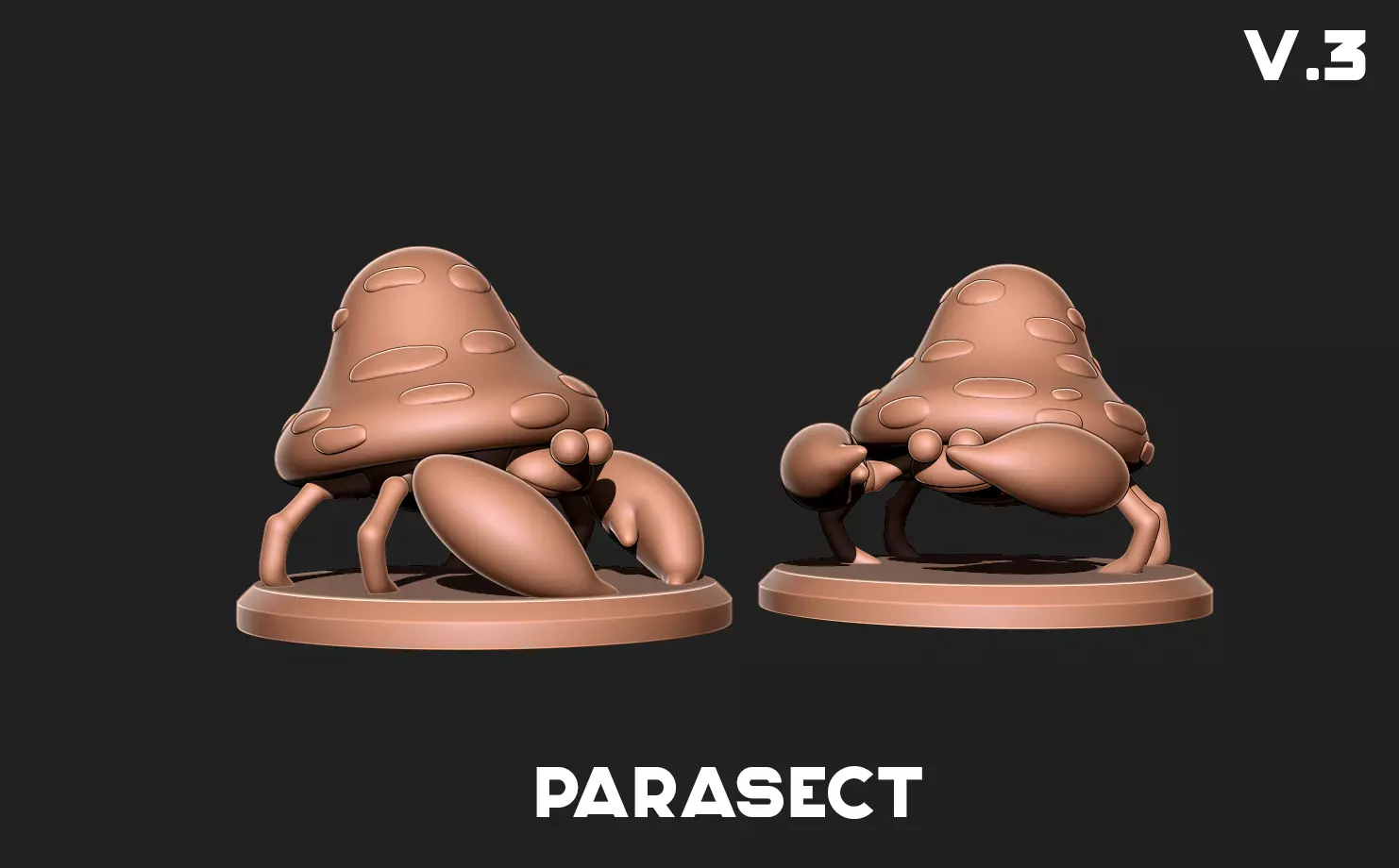 Parasect Pokemon V-3  3D print model_0