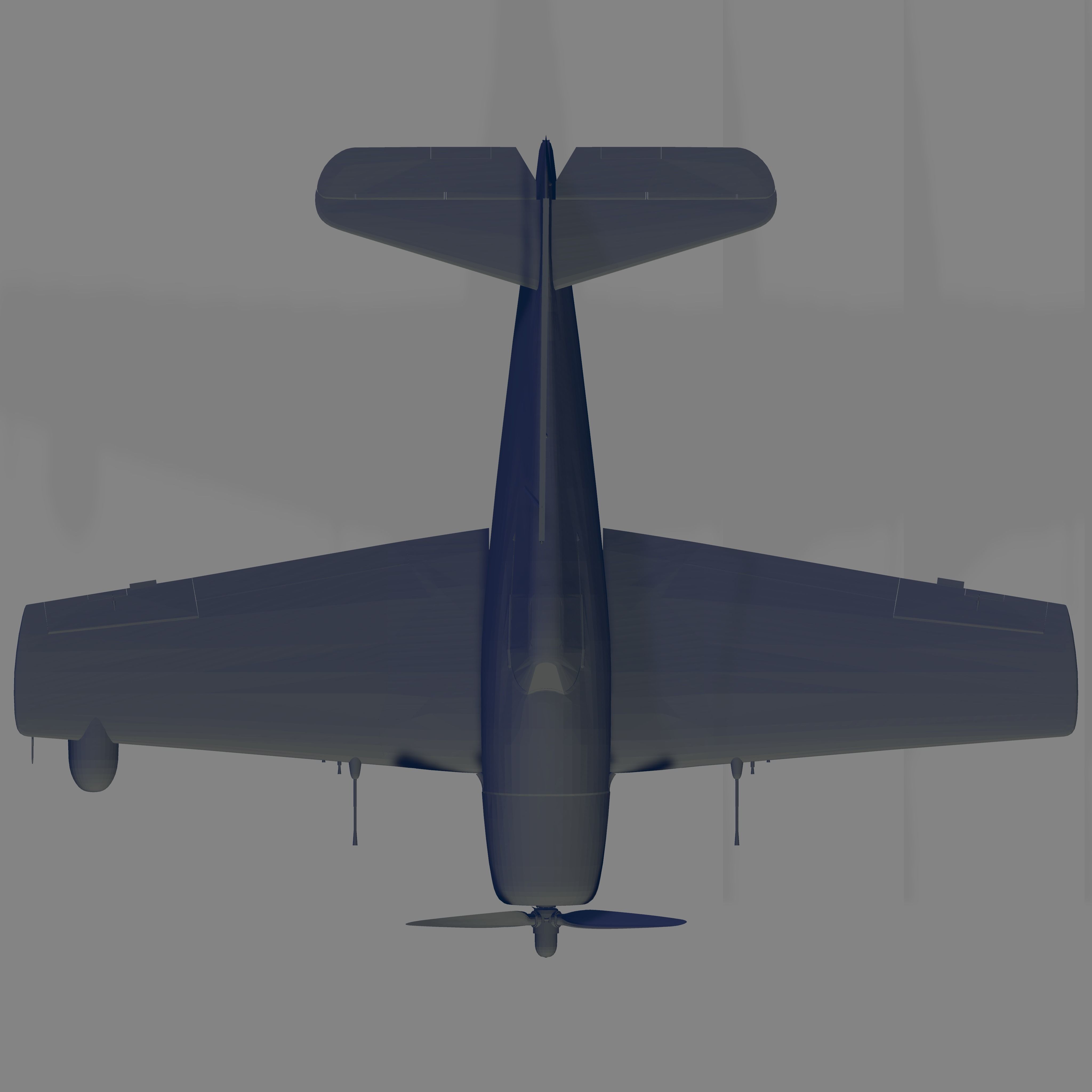 F6F-5N Hellcat 3D model_5