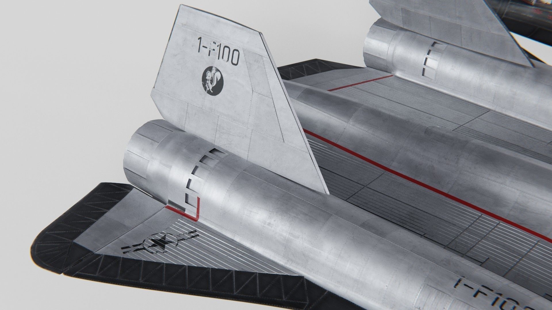 Lockheed Sr 71 Blackbird BnW 3D model | CGTrader