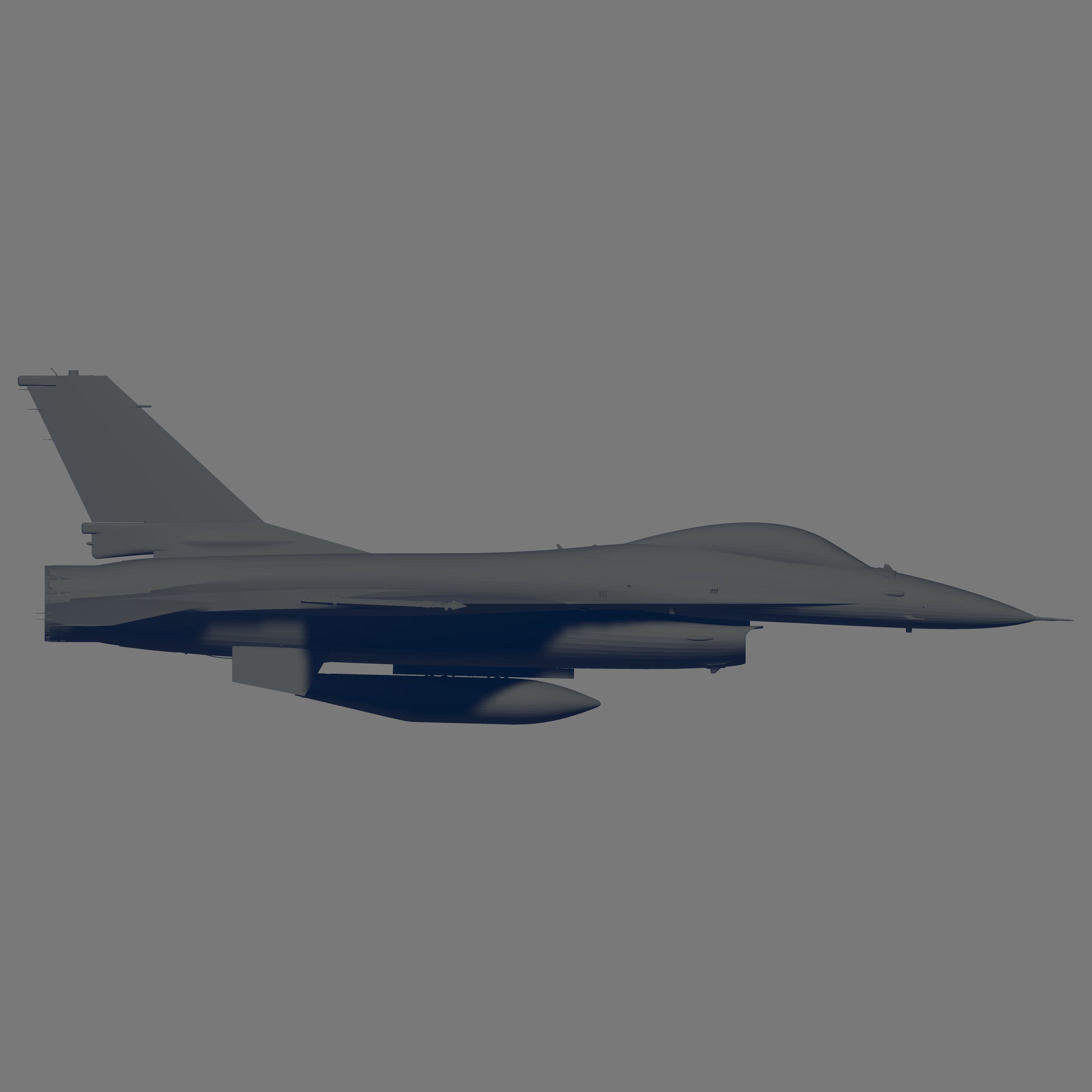 F-16A Block 15 ADF Fighting Falcon 3D model_3