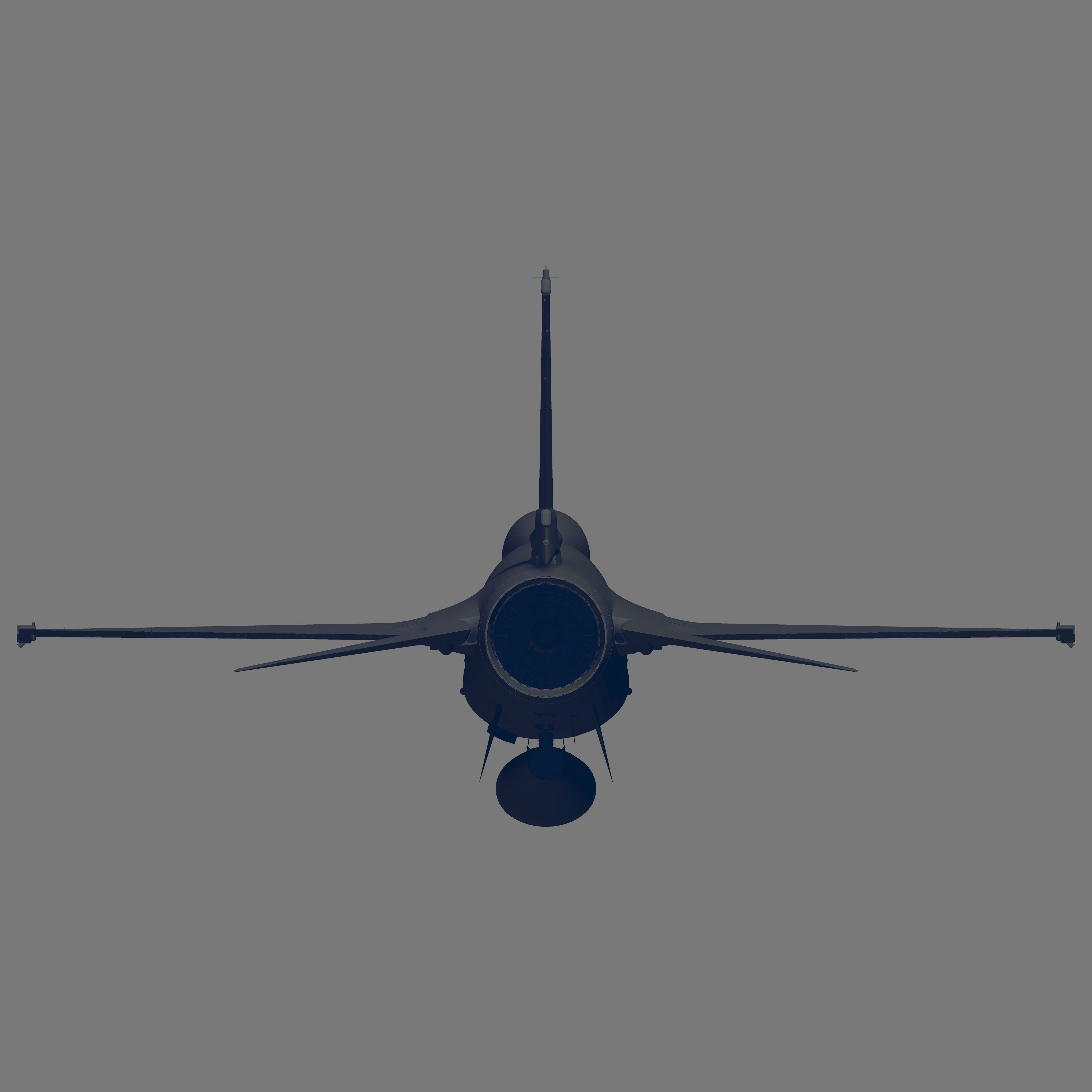 F-16A Block 15 ADF Fighting Falcon 3D model_4