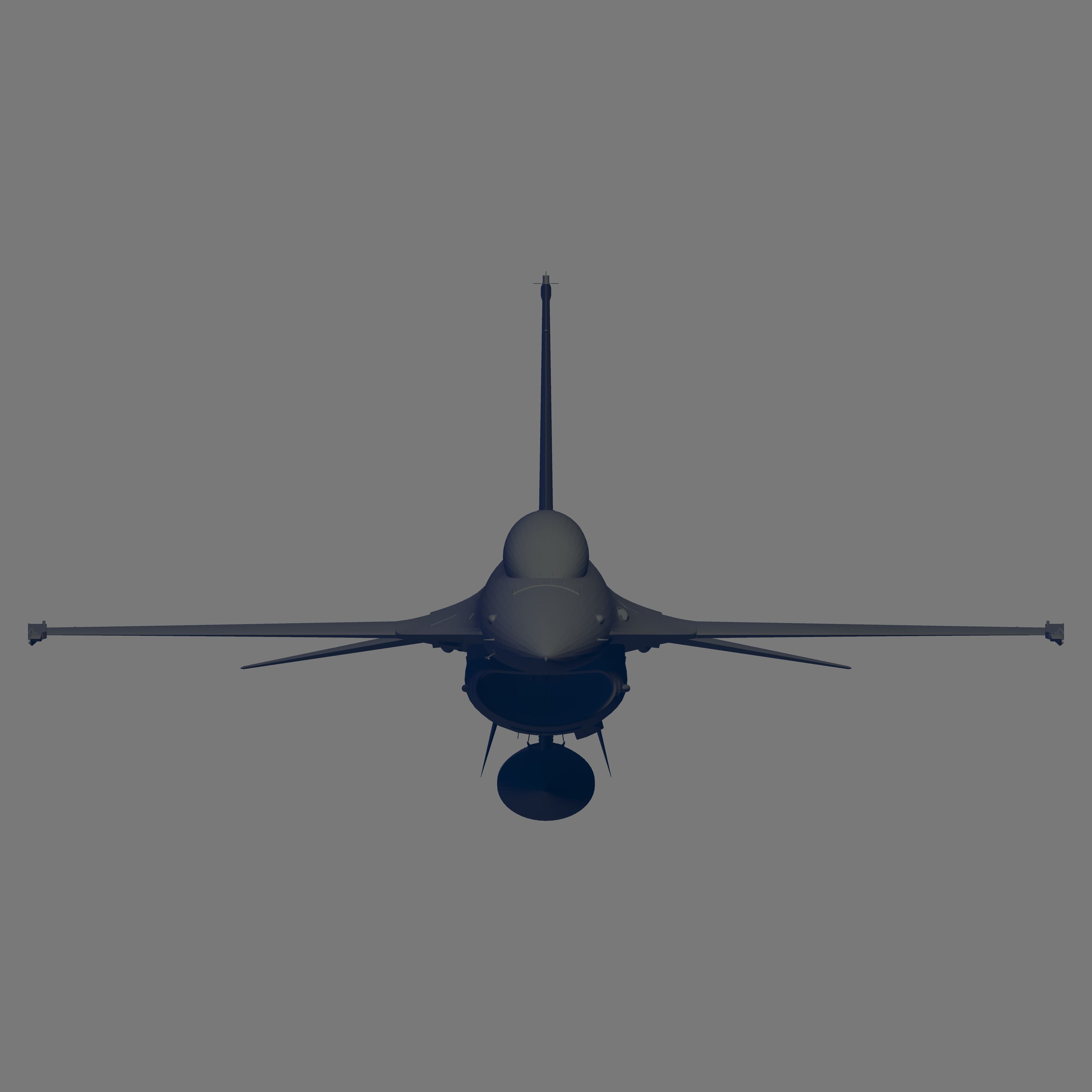 F-16A Block 15 ADF Fighting Falcon 3D model_2