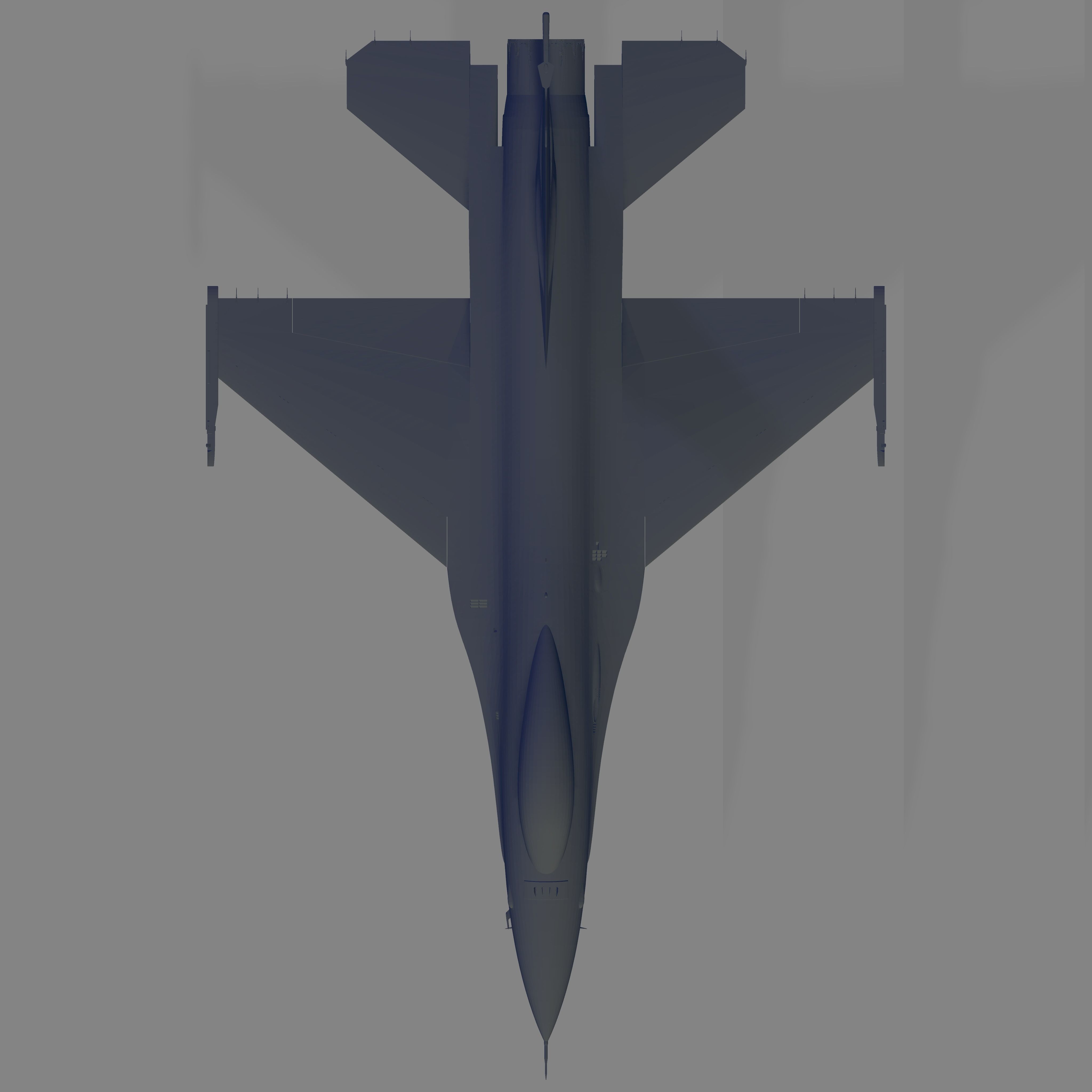 F-16A Block 15 ADF Fighting Falcon 3D model_5
