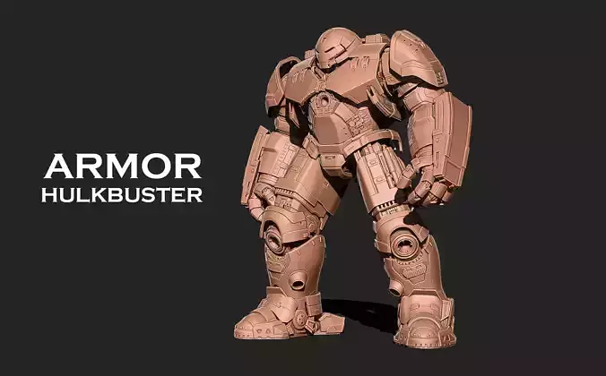  Iron Man - Hulkbuster Armor Low-poly 3D model