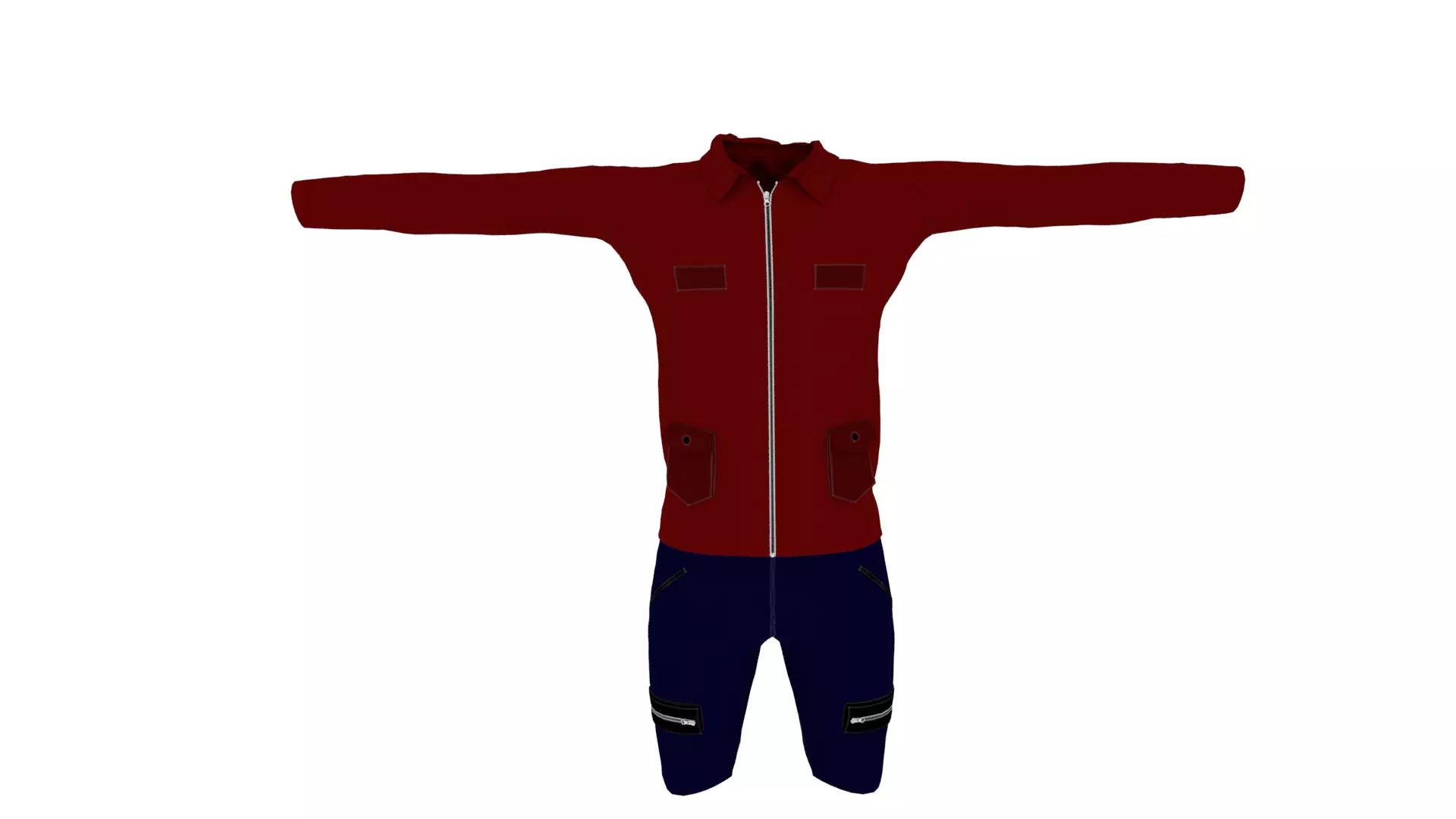Male Clothing Low-poly 3D model
