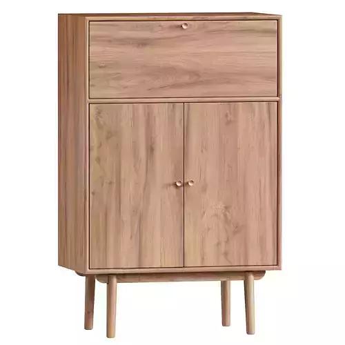 Keira Solid Wood Bar Cabinet