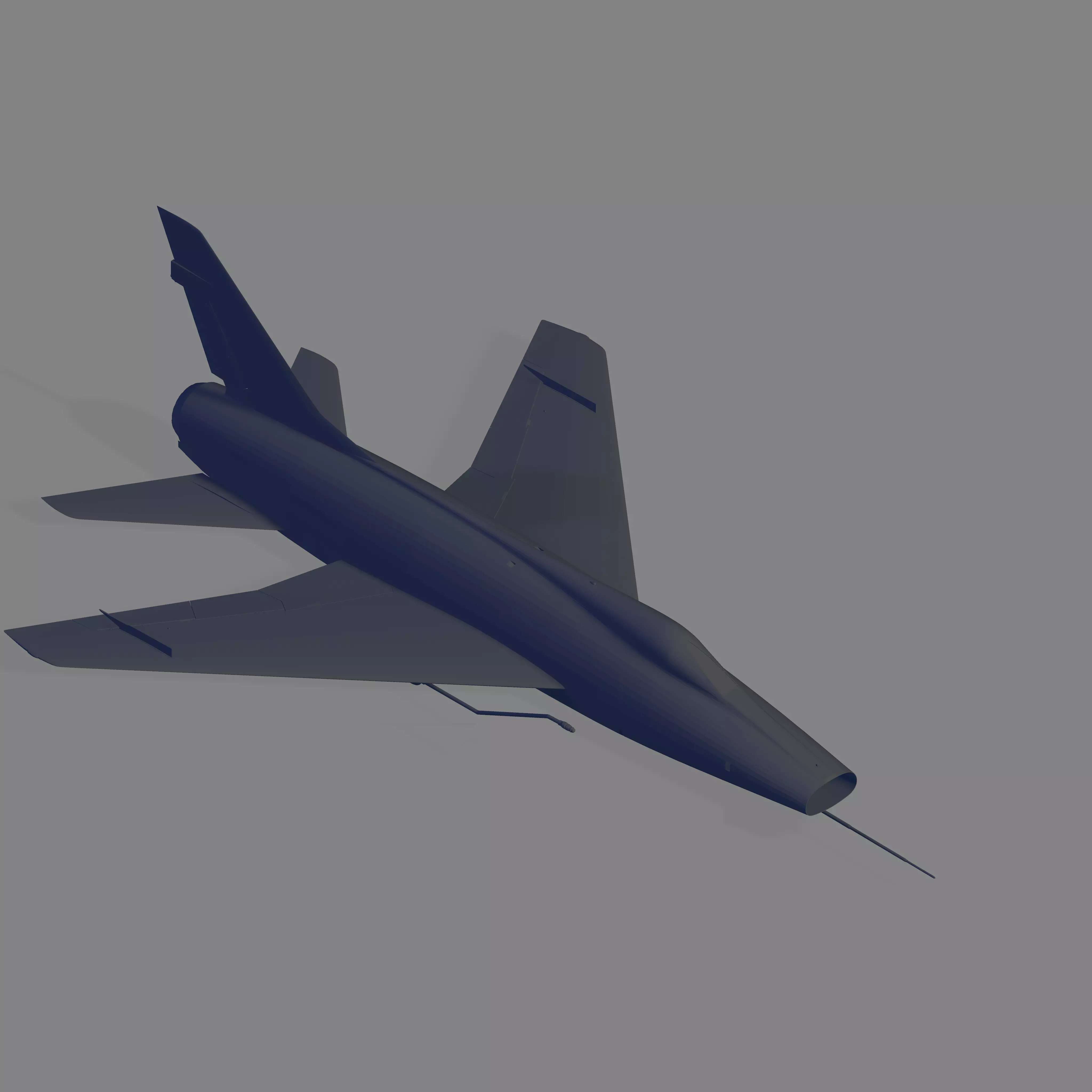 F-100D Super Sabre 3D model_0