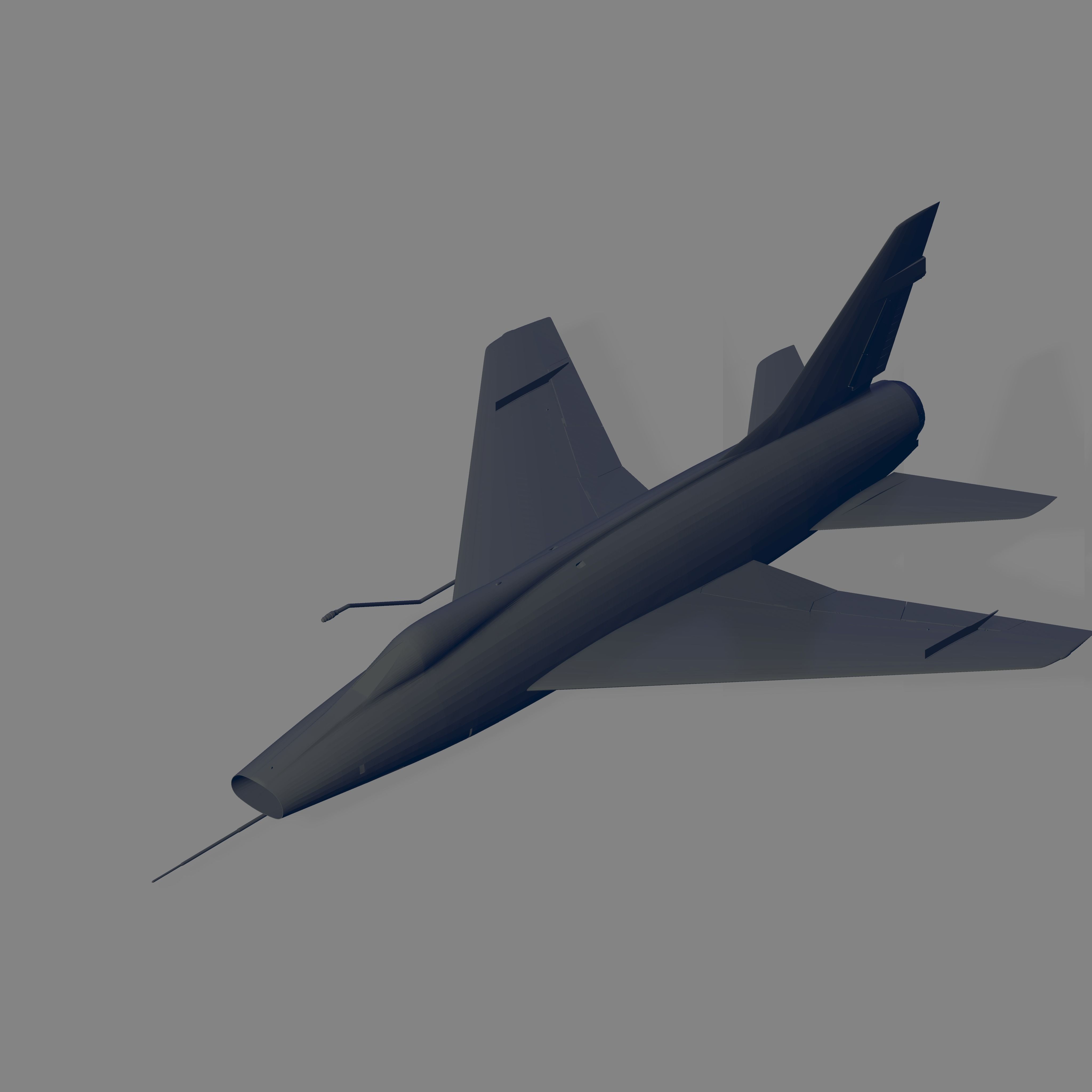 F-100D Super Sabre 3D model_1