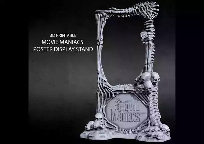 3D PRINTABLE MOVIE MANIACS SERIES 1 POSTER STAND