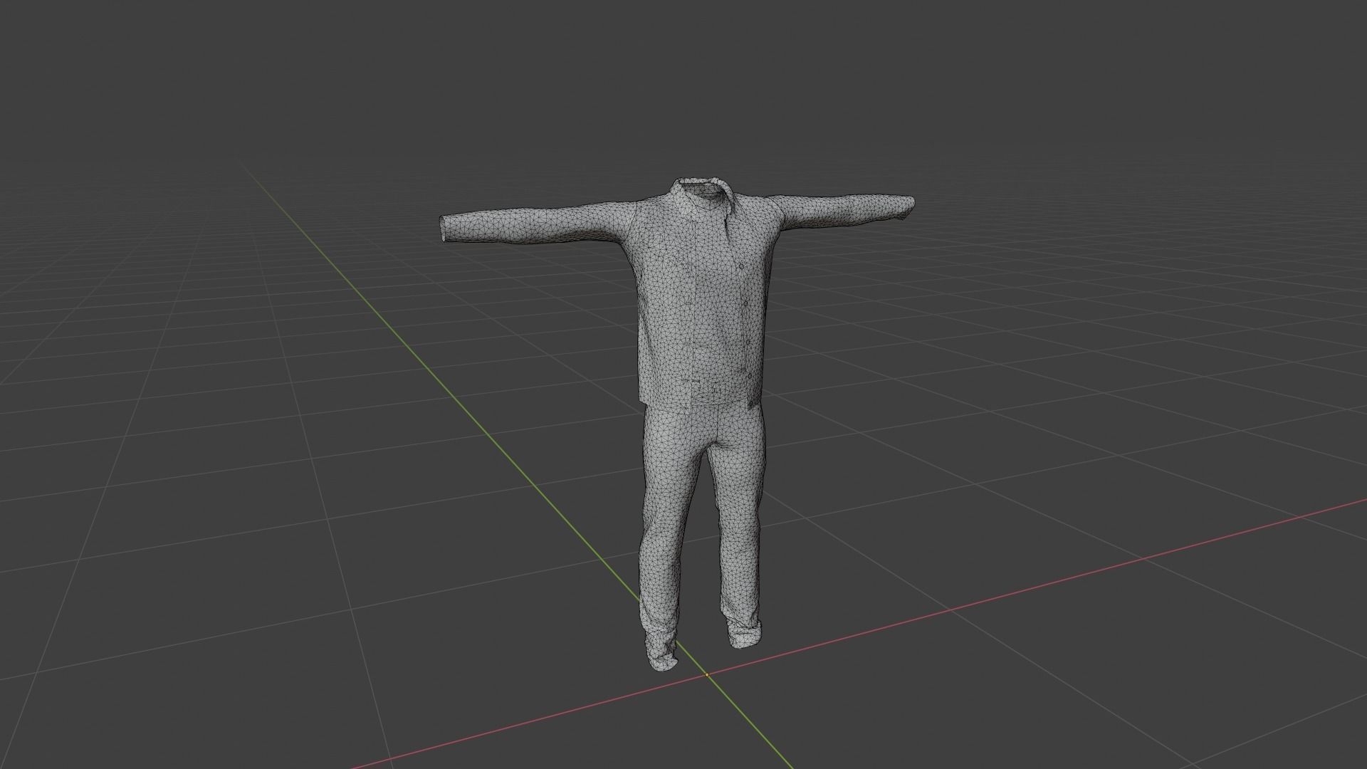Clothing Low-poly 3D model_6